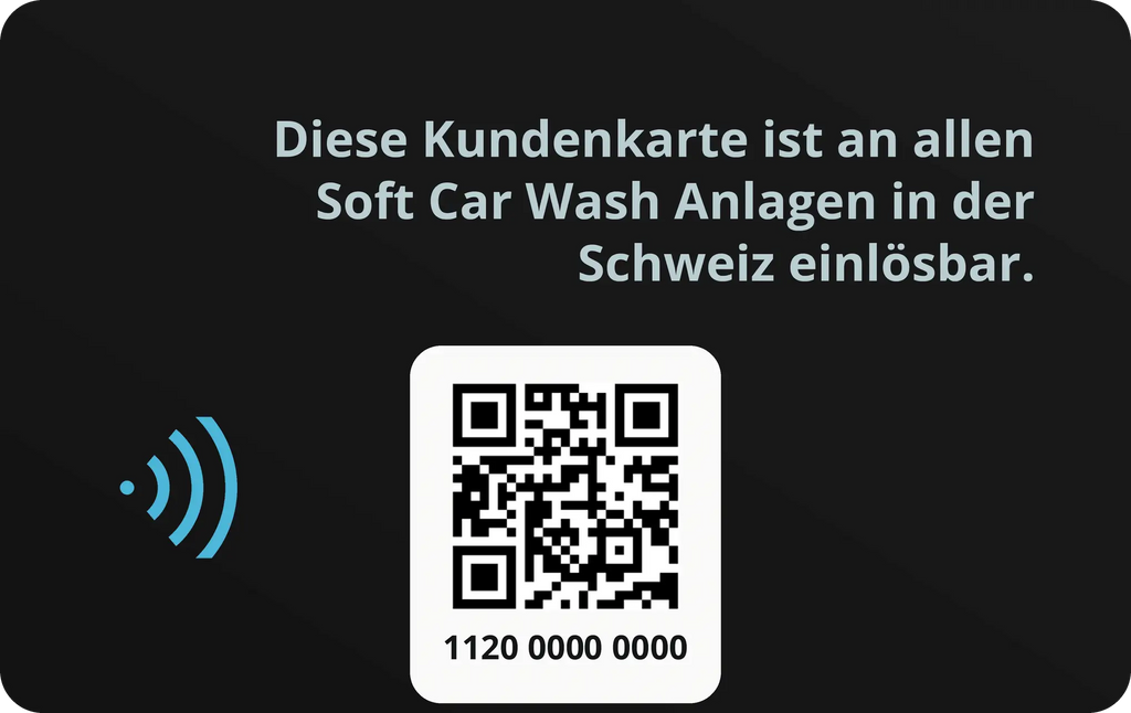 Soft Car Wash Aufladbare Kundenkarte