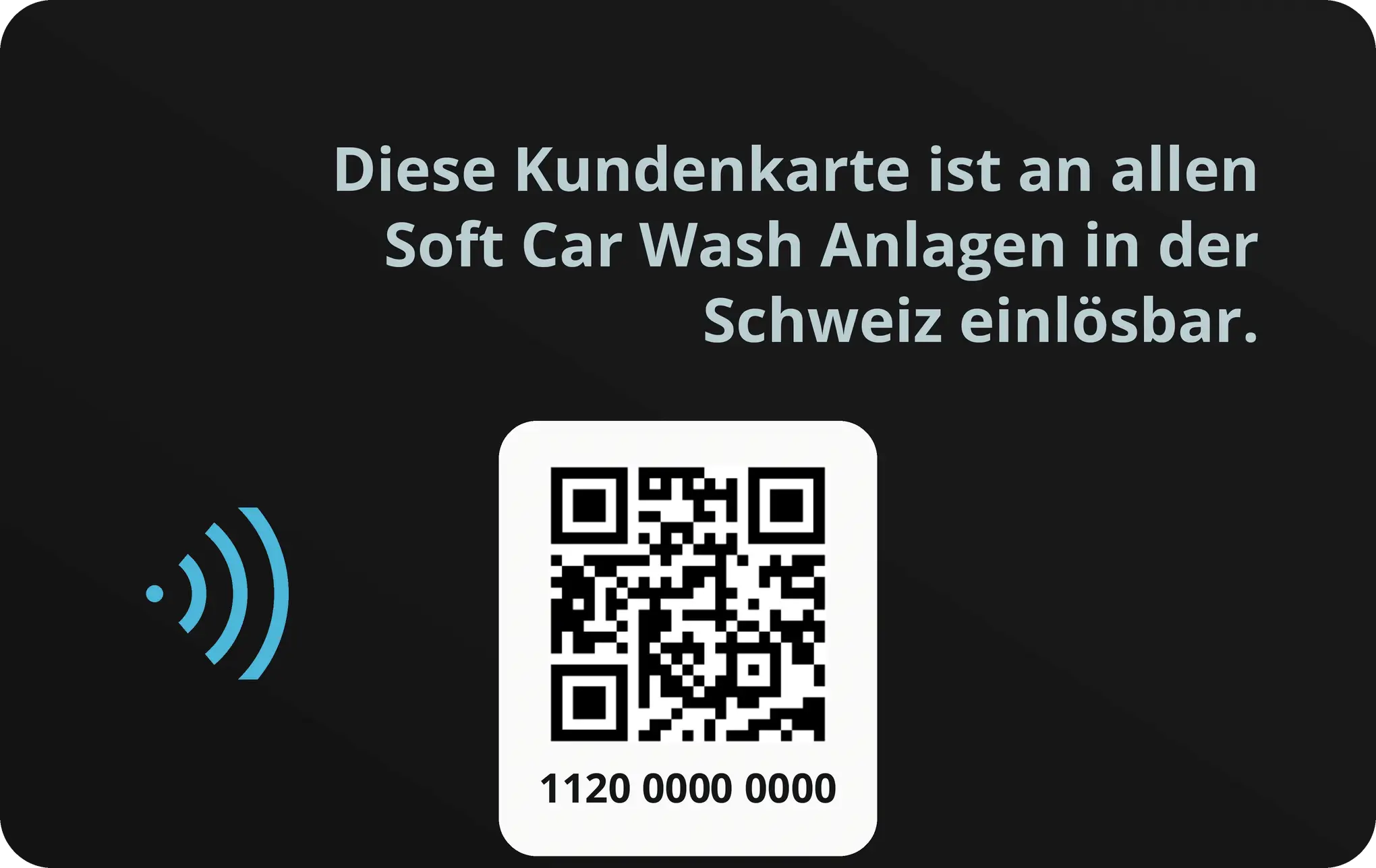 Soft Car Wash Aufladbare Kundenkarte