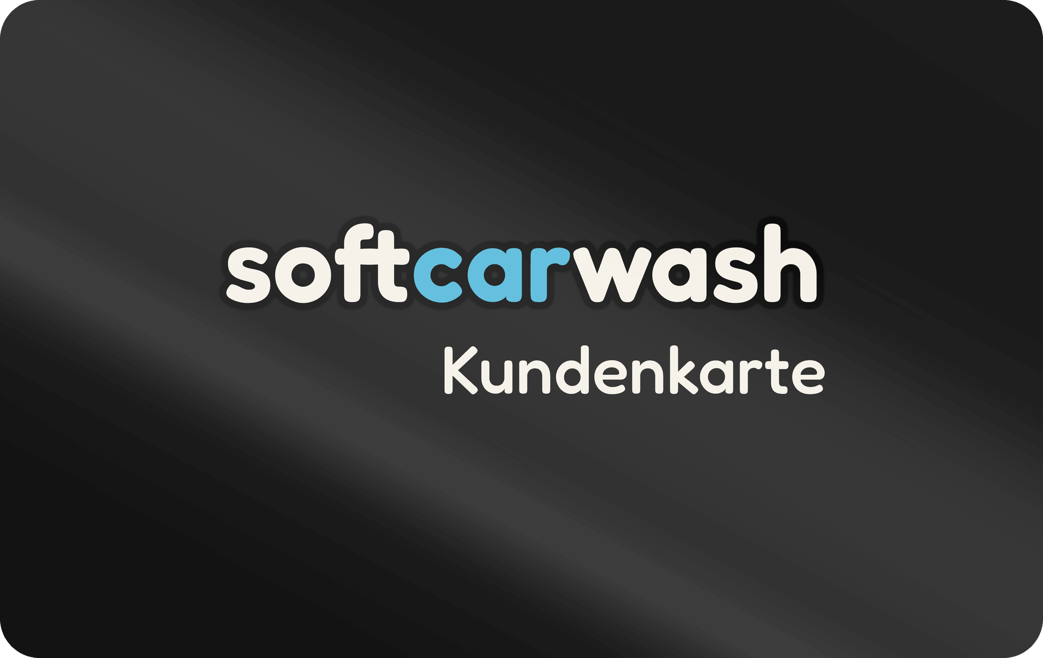 Soft Car Wash Kundenkarte aufladen